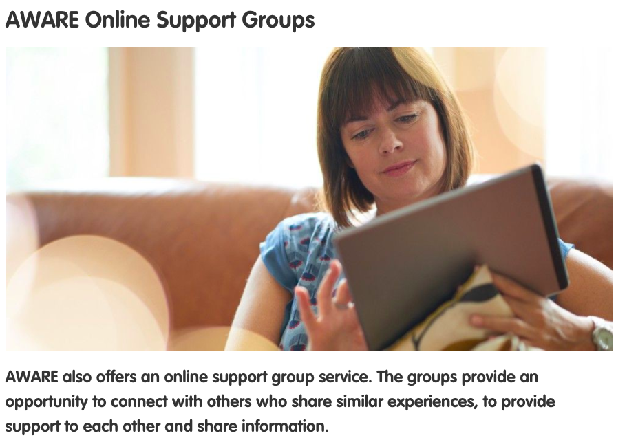 AWARE's adapted services